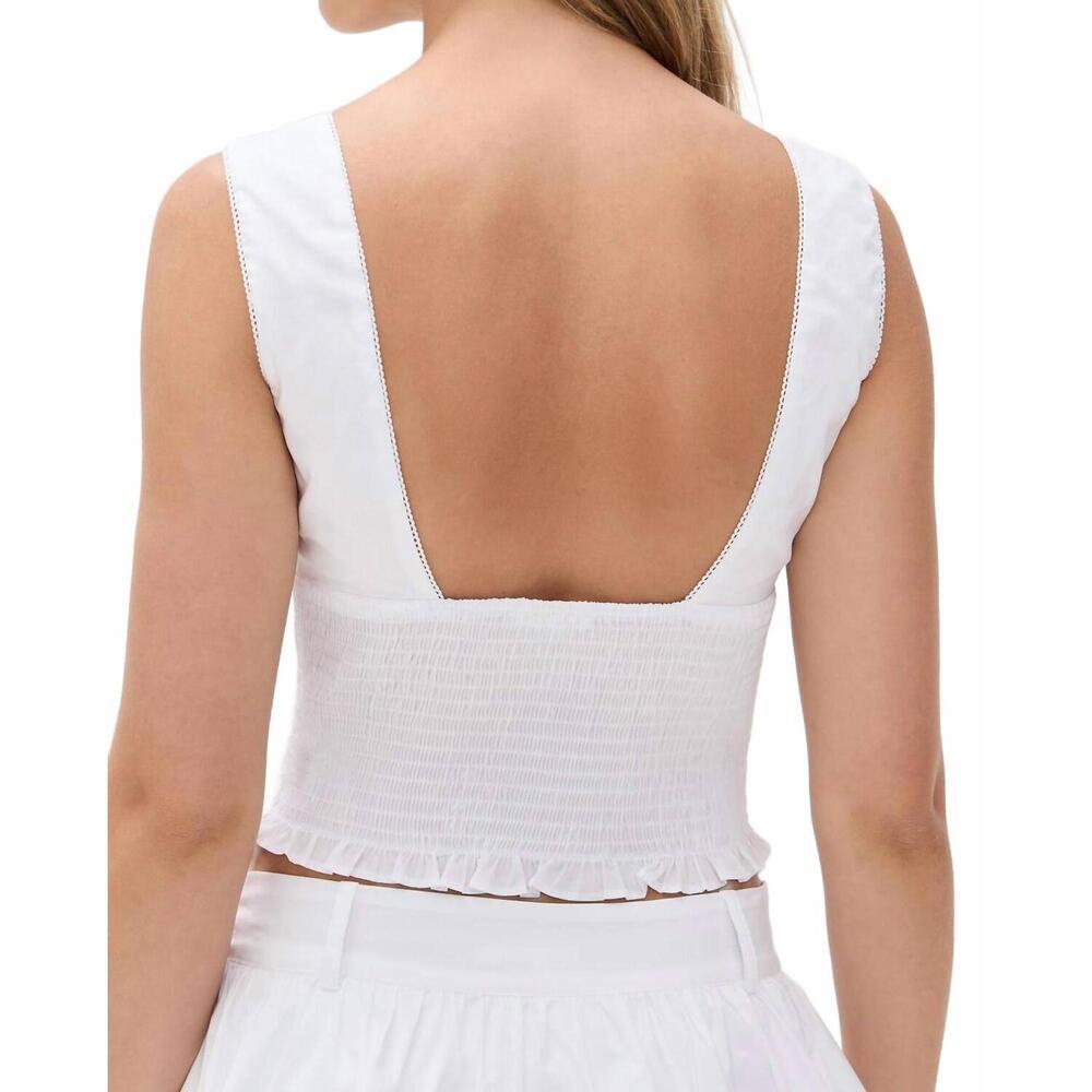 NEW NIA bleu top in white - Picture 4 of 5